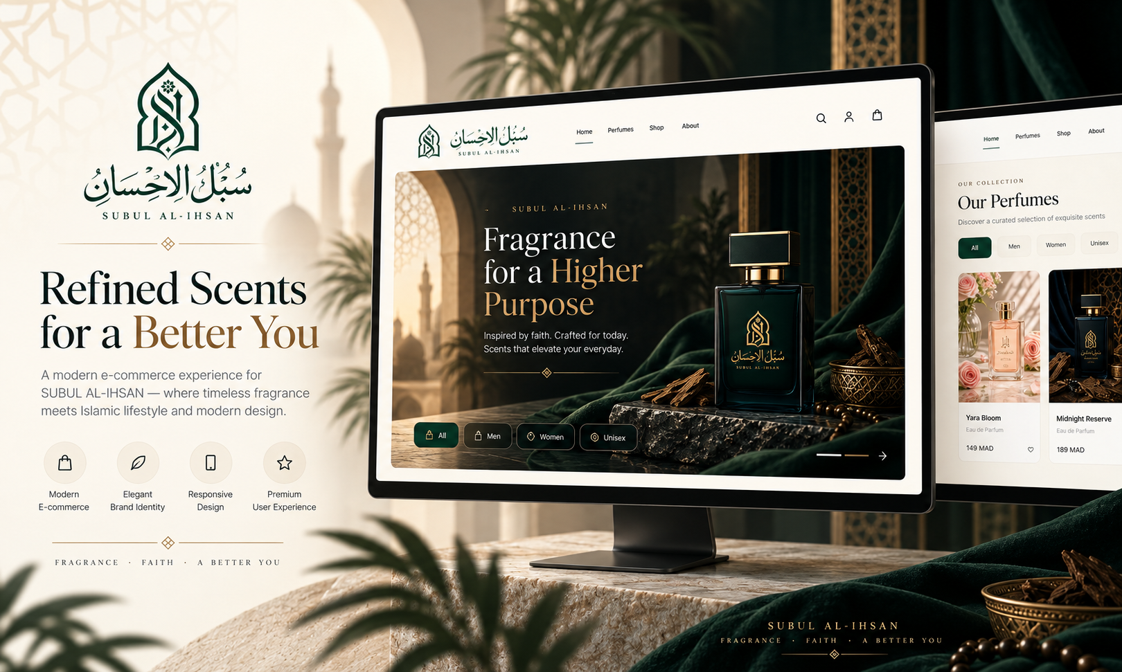 SUBUL AL-IHSAN premium e-commerce storefront